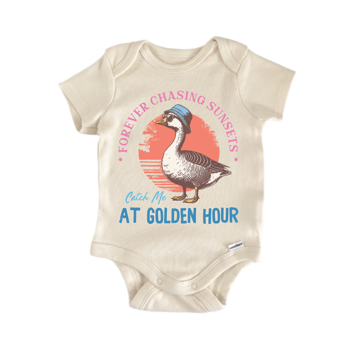 Golder Hour Summer Goose Newborn Baby Onesie® Onesie®