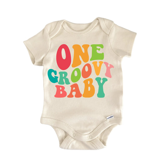 Groovy Hippie 70S Disco Newborn Baby Onesie®