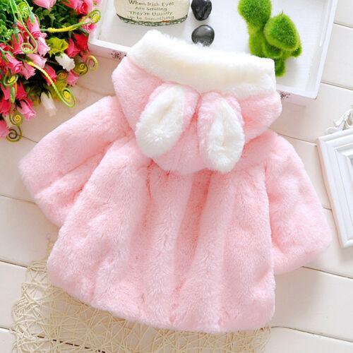 Newborn Baby Girls Fur Winter Warm Coat Cloak Jacket For Girls In With Cozy and Warm Material