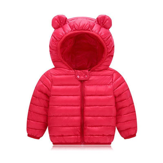 Winter Padded Jacket For Baby Boys Girls  Kids Warm Outerwear Coat For Baby Jacket Newborn Clothes With Bear Ears Design
