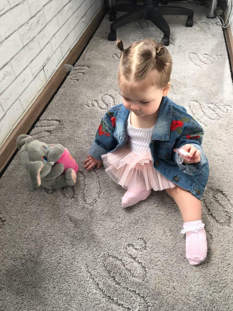 Modern Luxury Baby Girls Outerwear Jeans Coat Ripped Embroidery Jackets For Girls With Roses