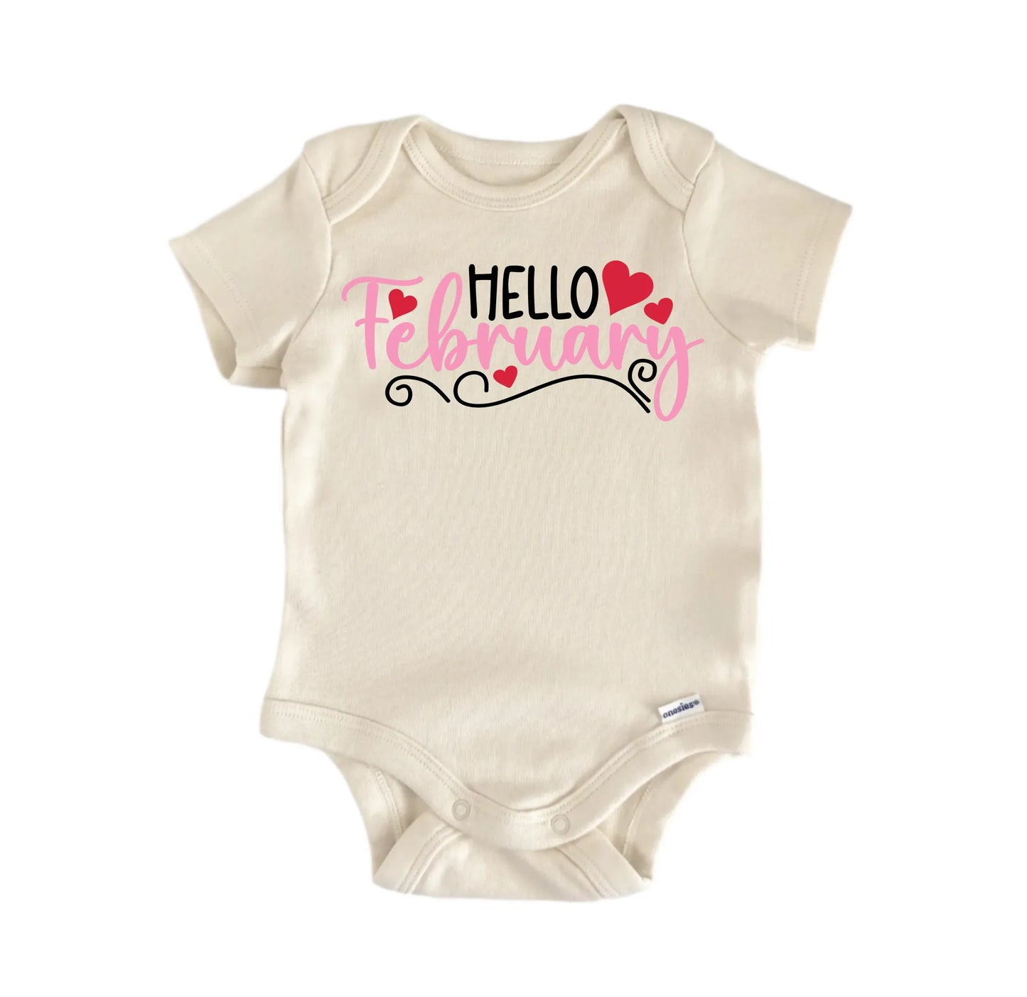 Hello February Newborn Baby Onesie® Onesie®