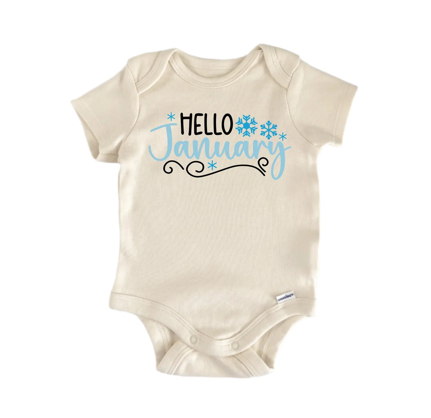 Hello January Newborn Baby Onesie® Onesie®