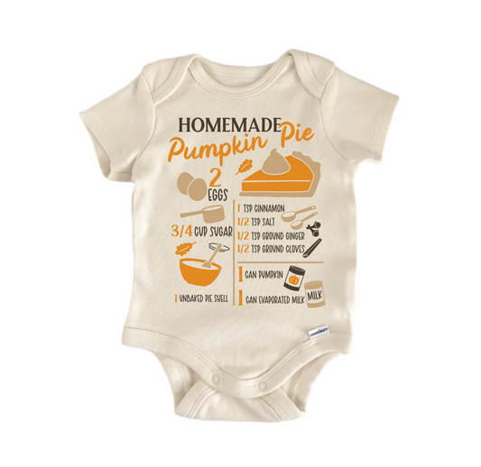 Homemade Pumpkin Pie Newborn Baby Onesie® Onesie®