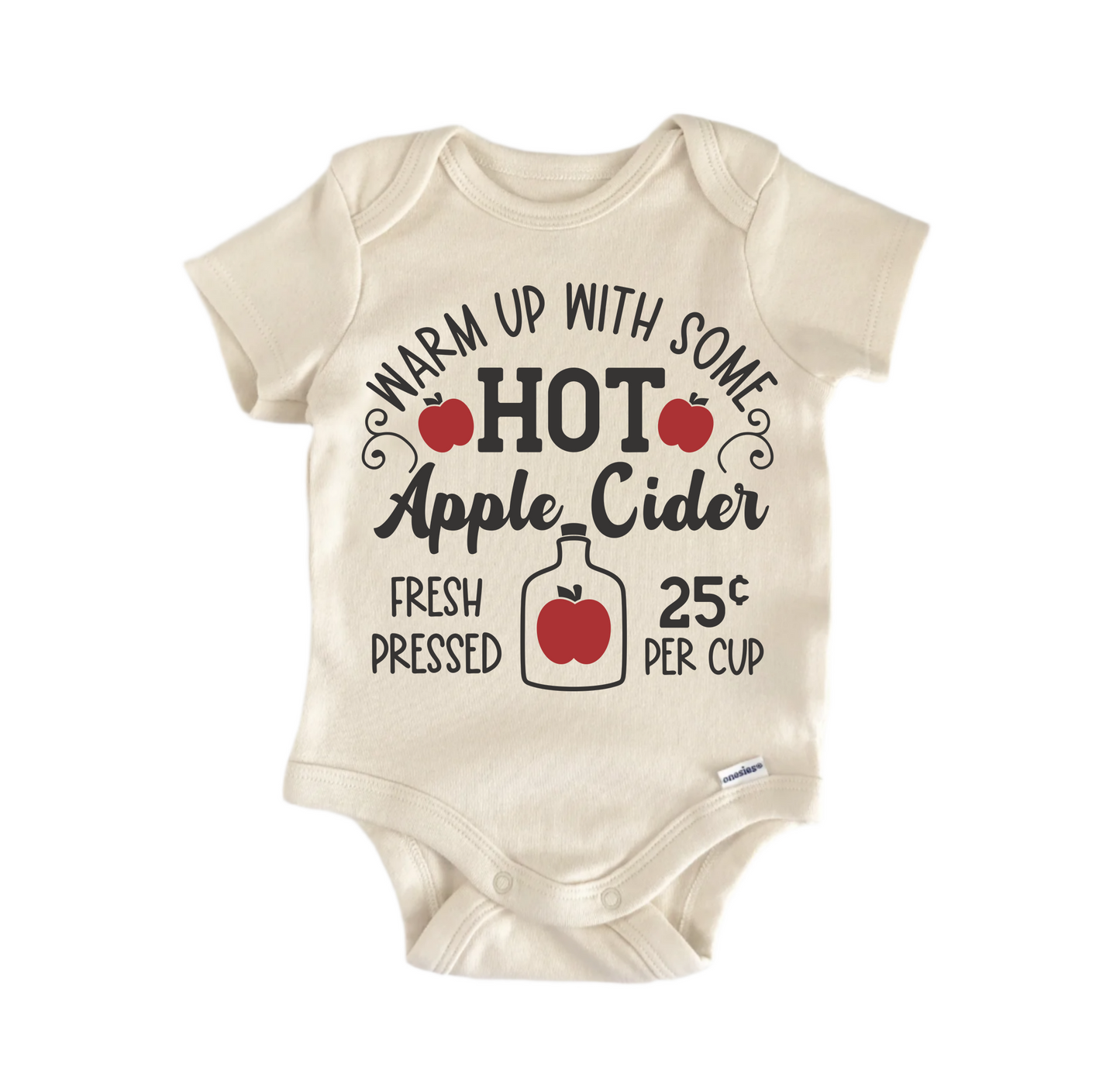 Hot Apple Cider Fall Newborn Baby Onesie® Onesie®