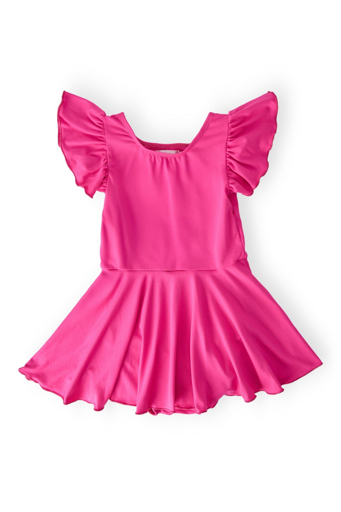 Hot Pink S/S Twirl Leotard