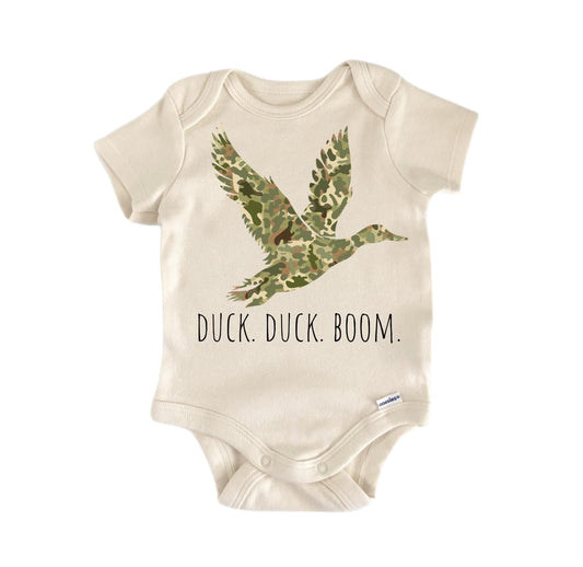 Hunt Duck Boom Newborn Baby Onesie®