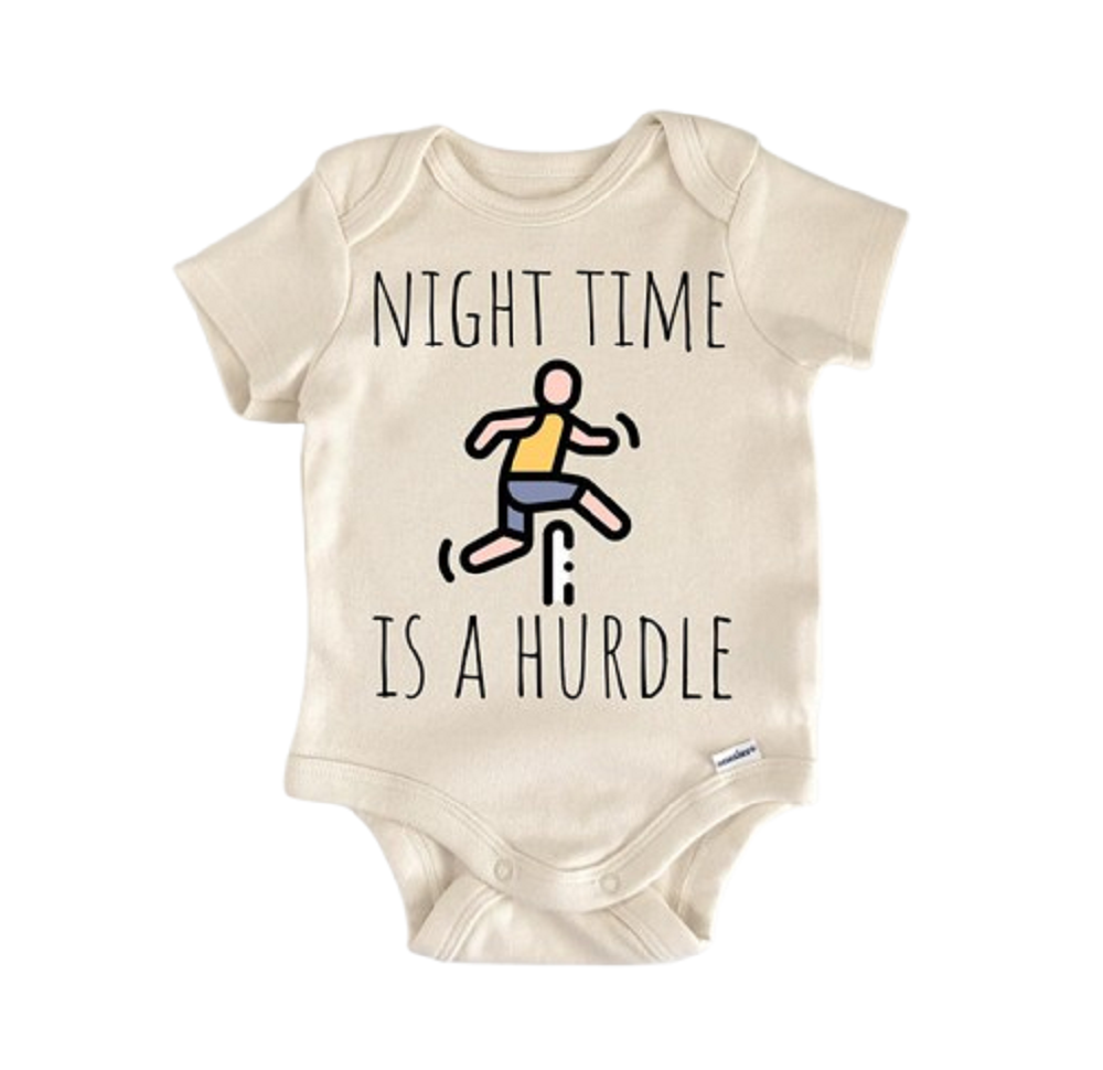 Hurdle Running Track Newborn Baby Onesie® Onesie®
