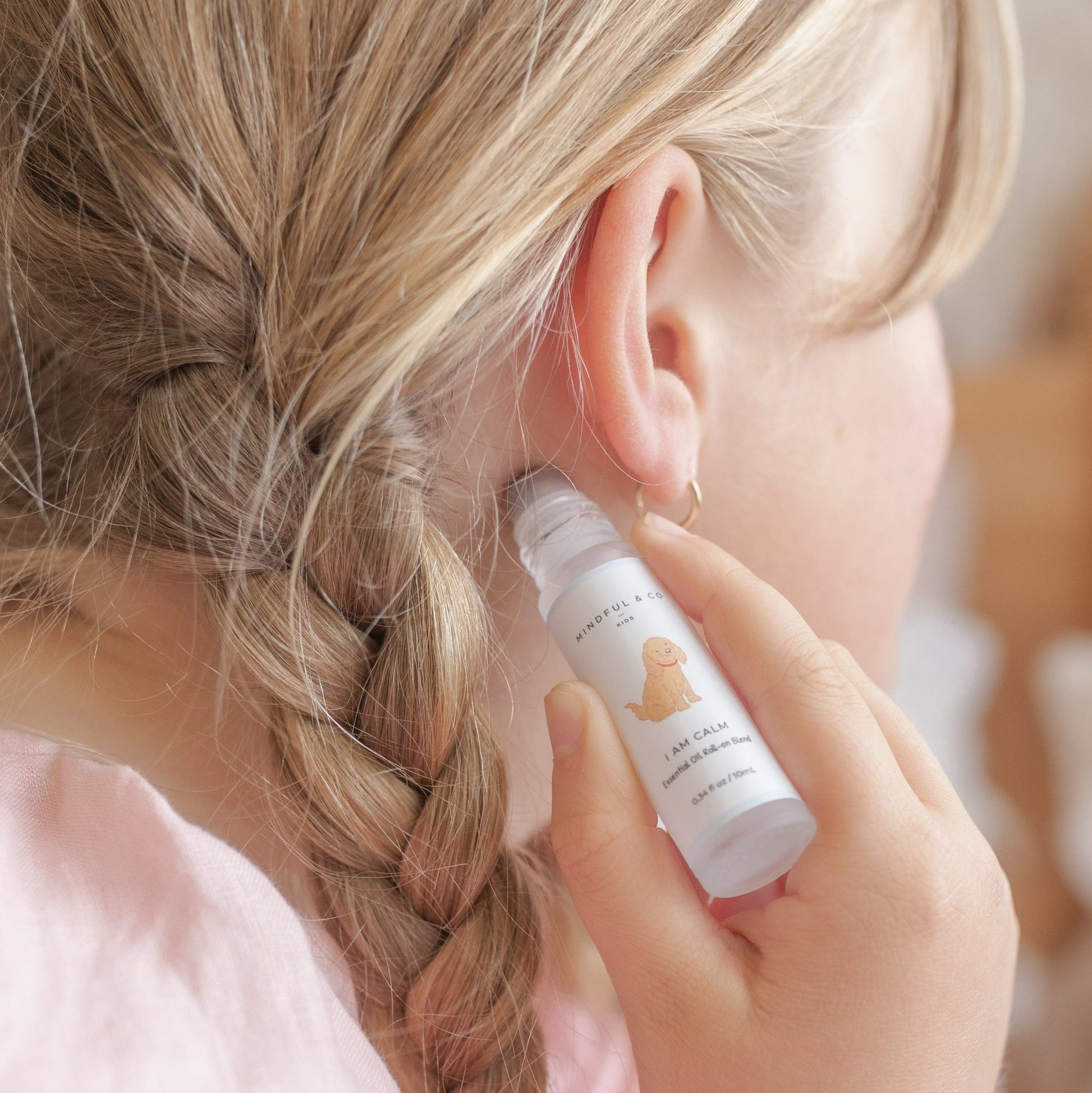 Calming essential oil roller ingredient detail