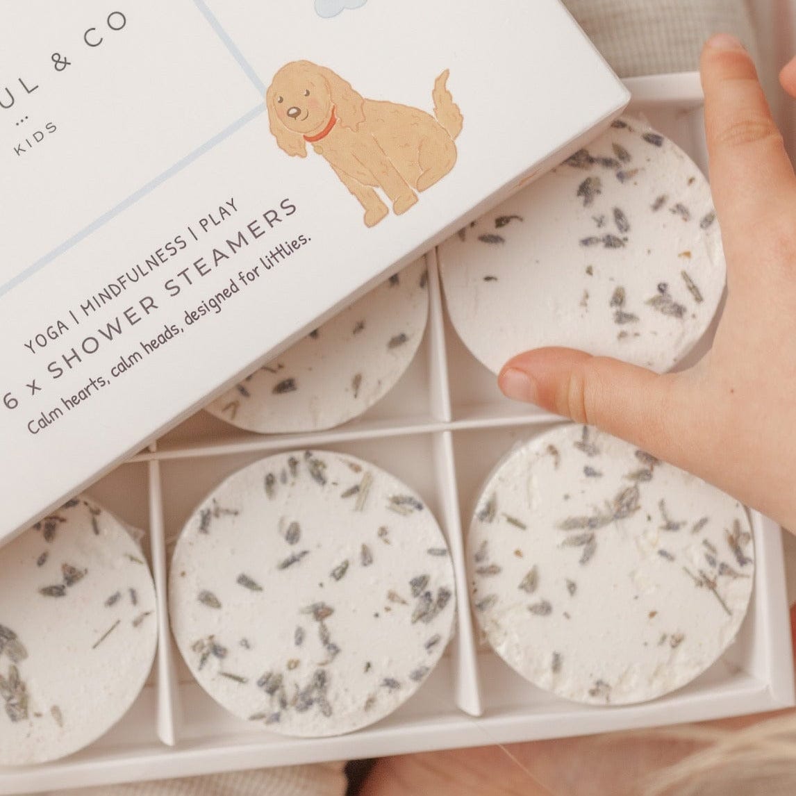 Sensory Lavender Shower Steamers for Calm and Relaxation
