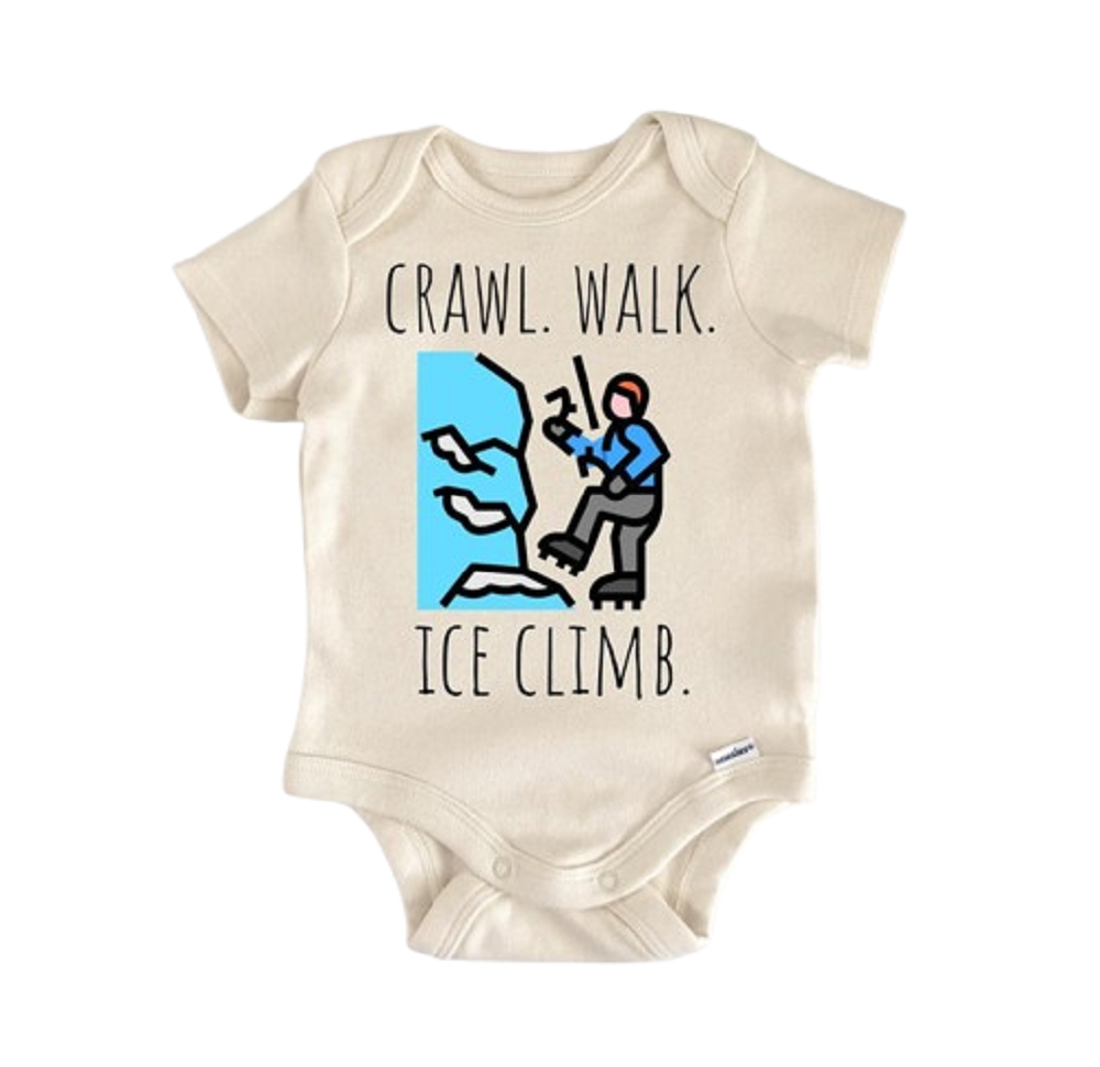 Ice Climber Climbing Newborn Baby Onesie® Onesie®