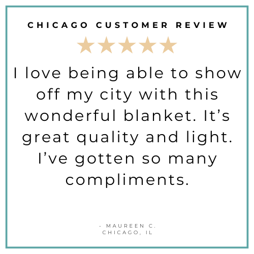 Gift Set: Chicago Baby Muslin Swaddle Blanket and Burp Cloth/Bib Combo