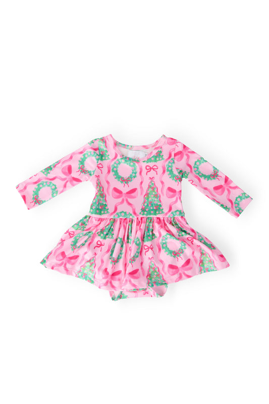 Jingle Bows L/S Twirl Bodysuit