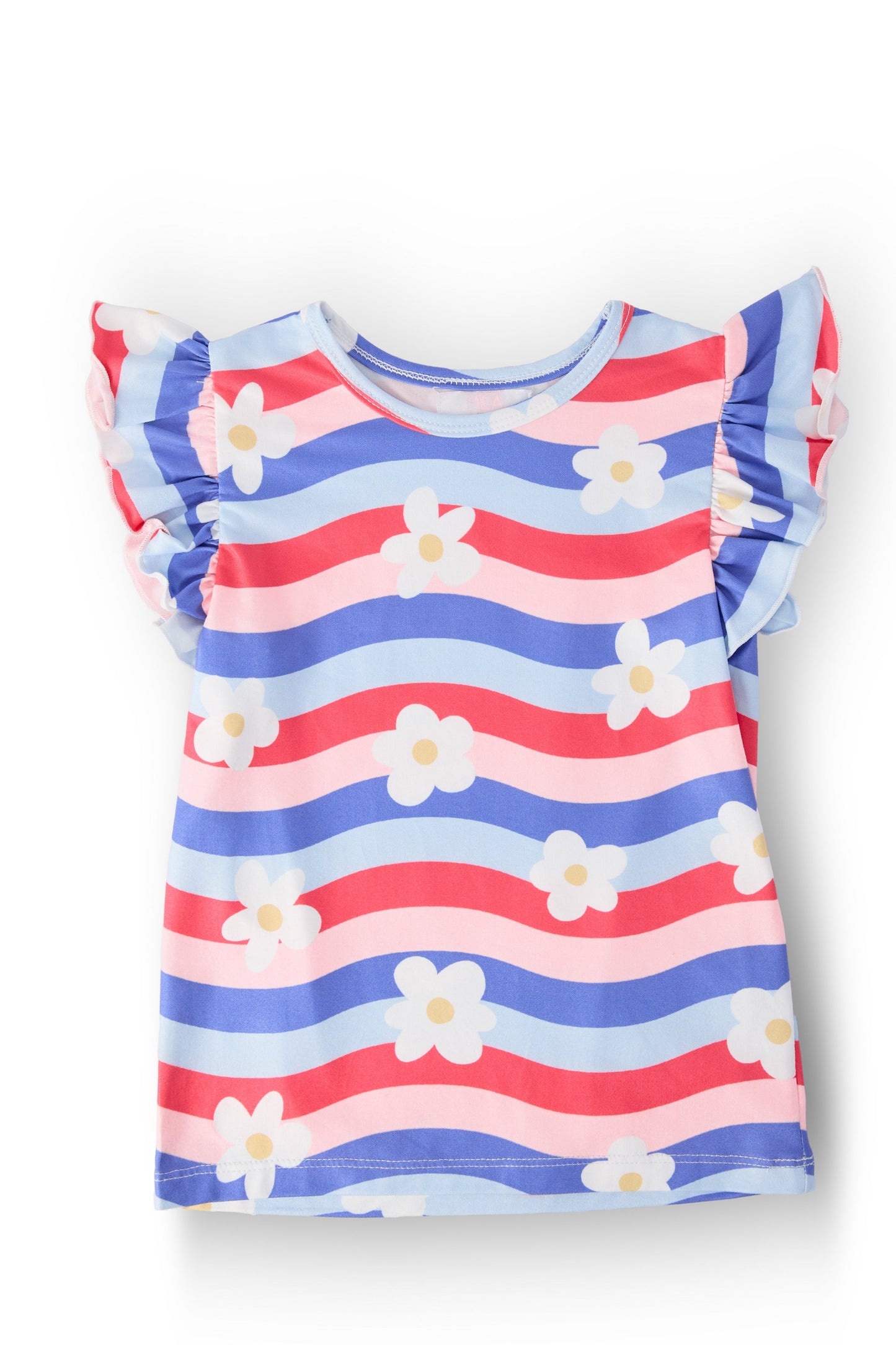 July Vibes S/S Ruffle Tee