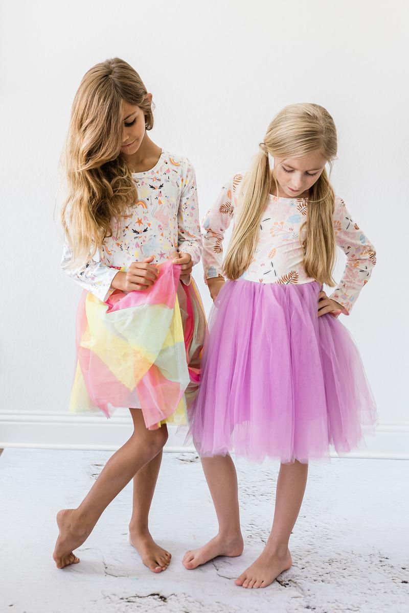 Just Like Magic L/S Tutu Dress tutu dress l/s fabric and material close-up