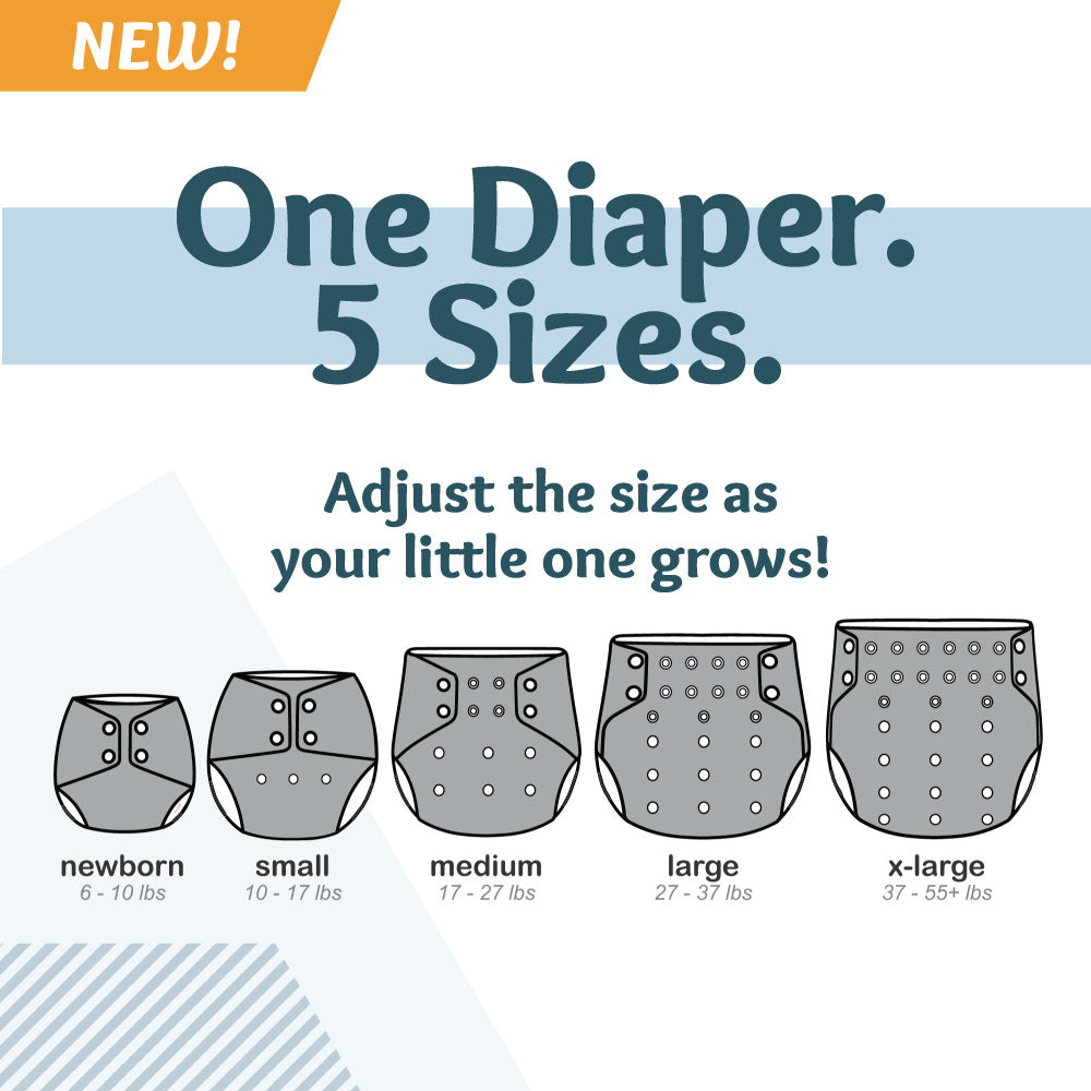 Rumparooz OBV G3 One Size Pocket Cloth Diaper - Caribbean Teal