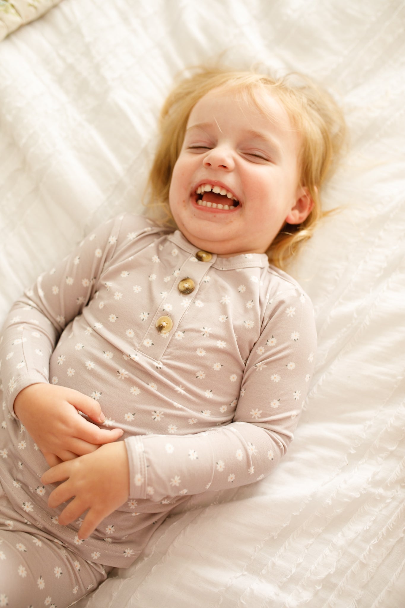 Oopsie Daisy 2pc Henley Bamboo Pajamas - Sizes Newborn & Up!