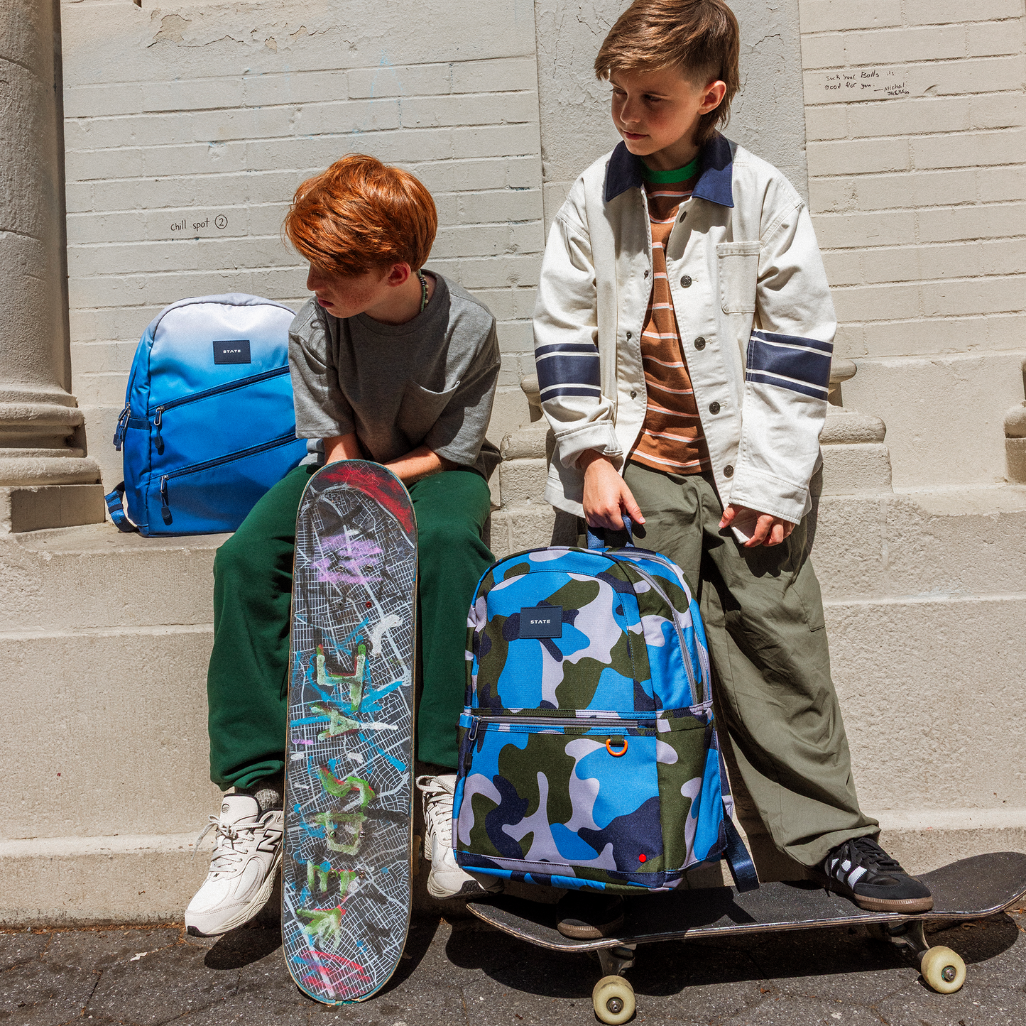 Kane Double Pocket Backpack styling detail