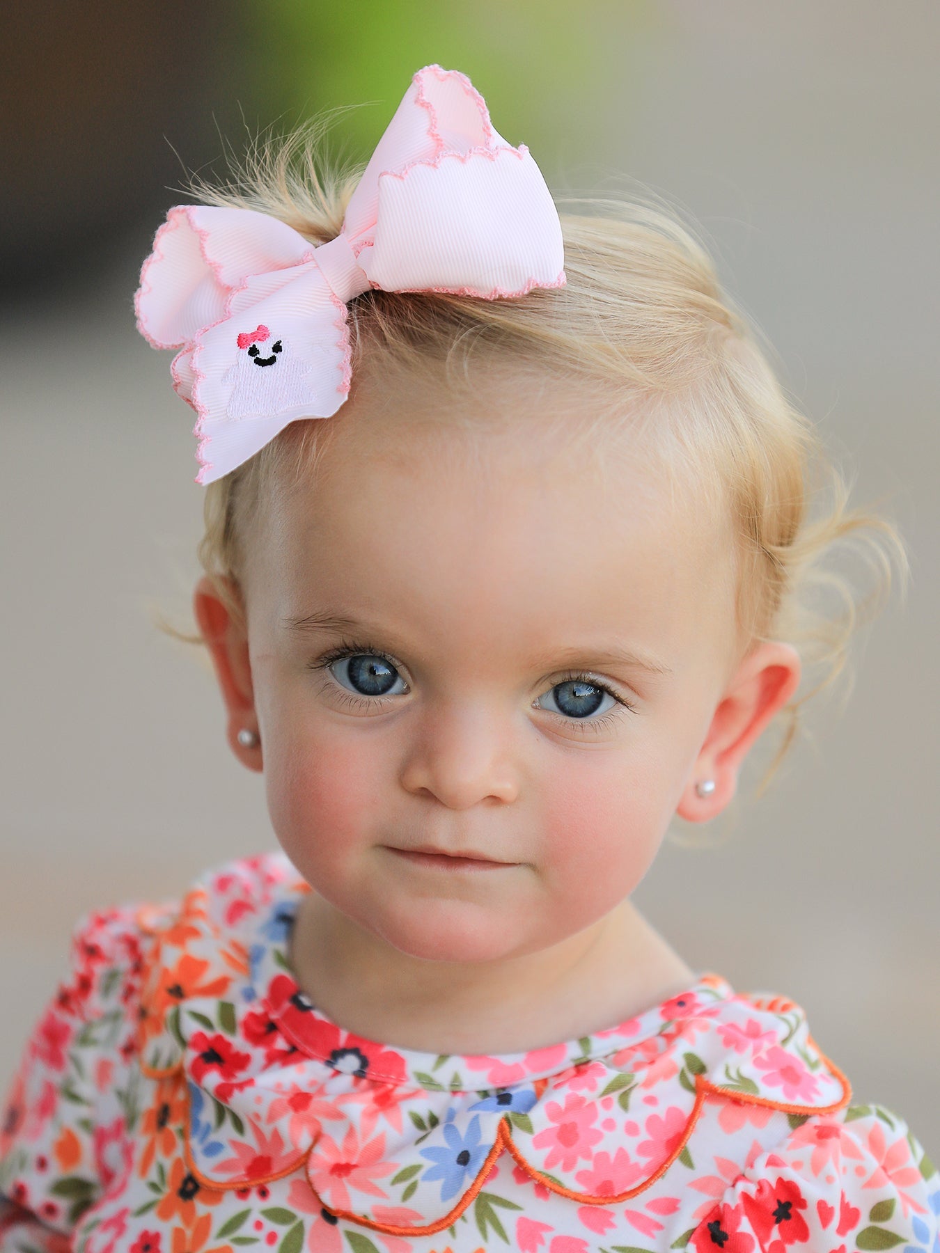 Halloween Ghost Bow Hairpin 3.9 Inch