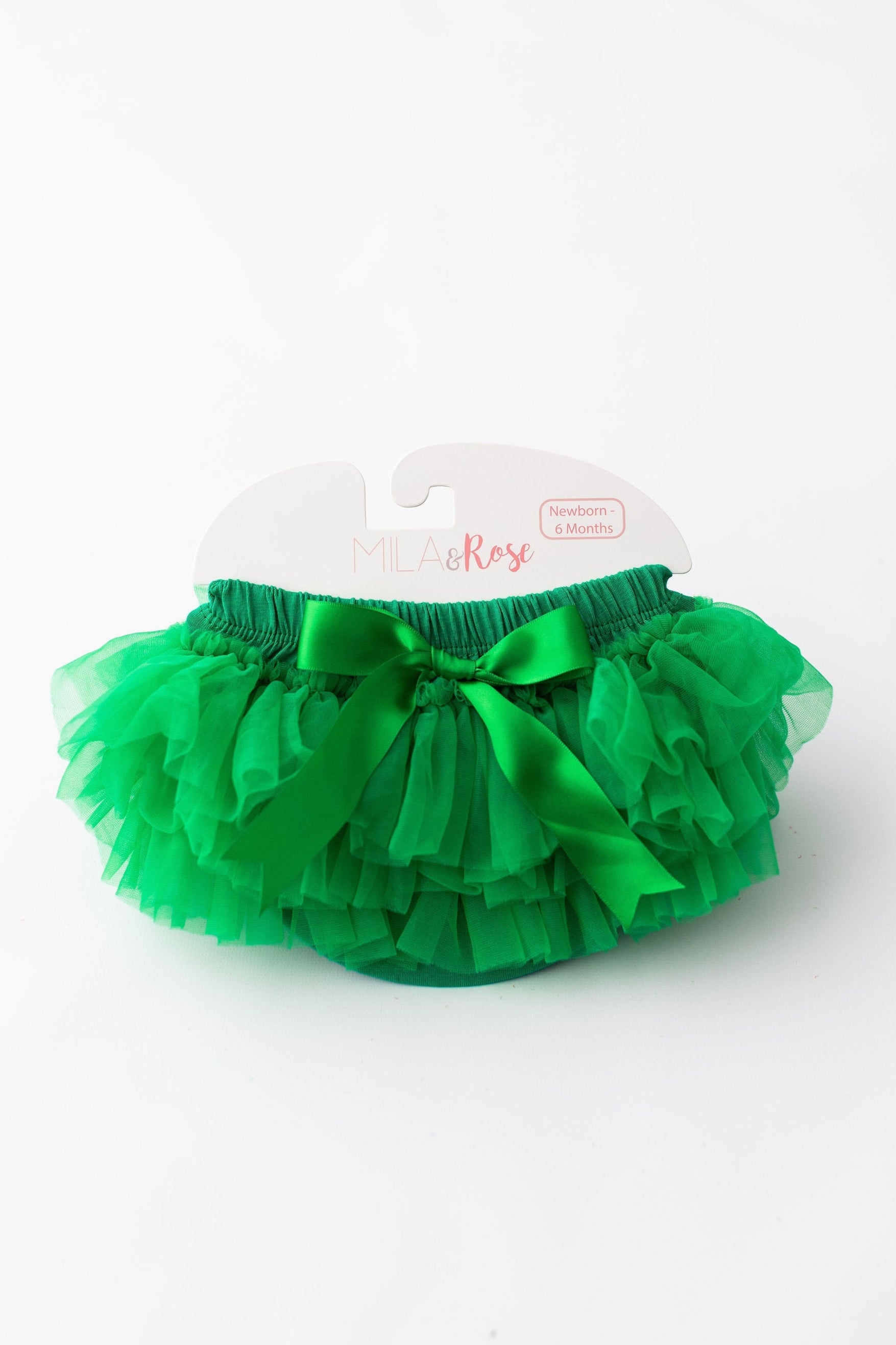Kelly Green Ruffle Tutu Bloomer - front view