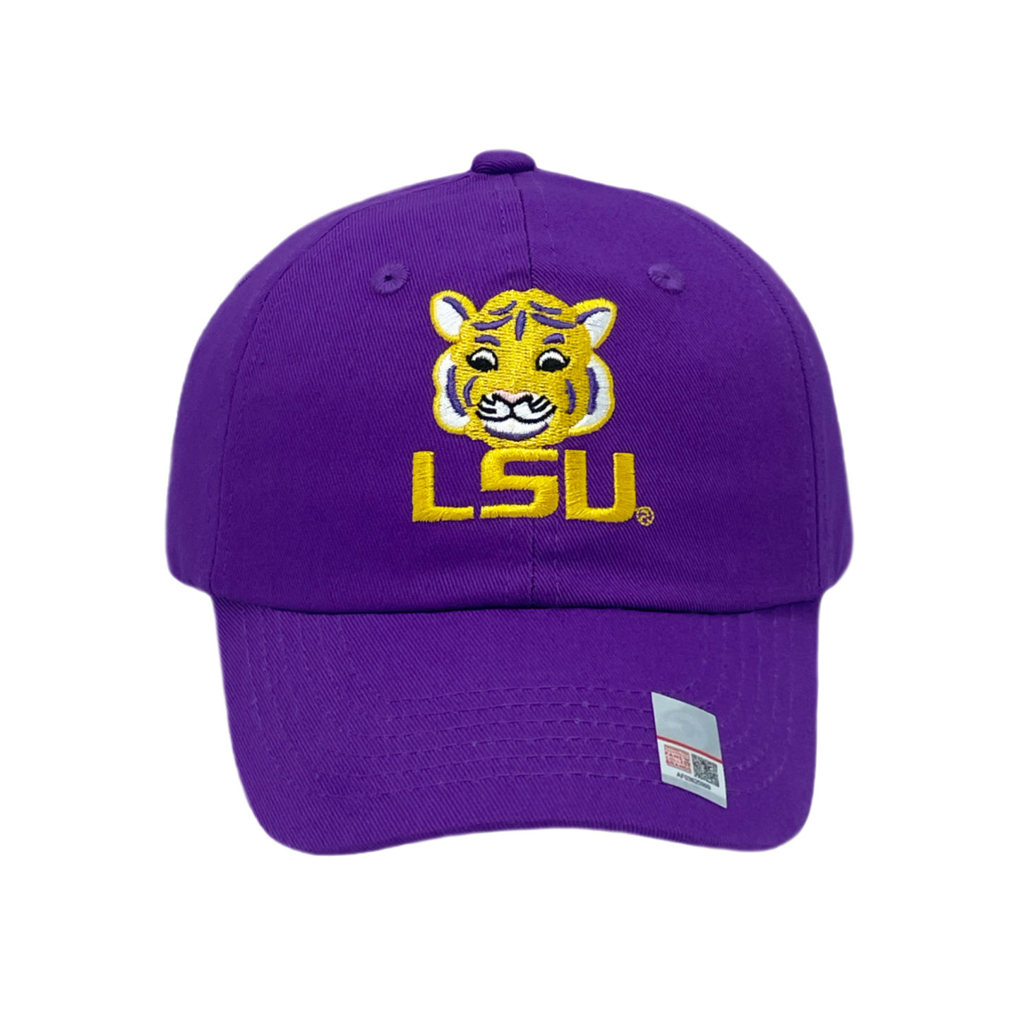 LSU Tigers game day baseball hat, front view