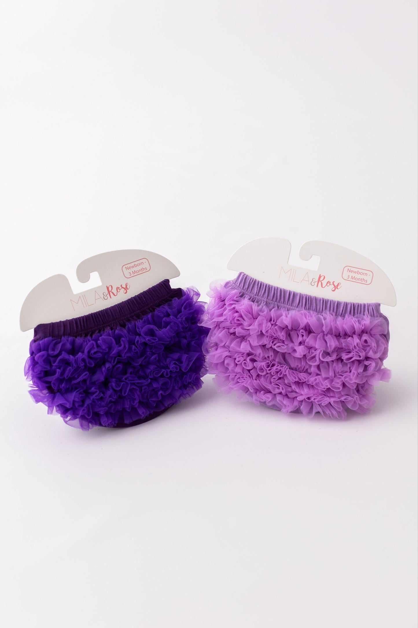 Purple ruffle bum bloomer ruffle detail view