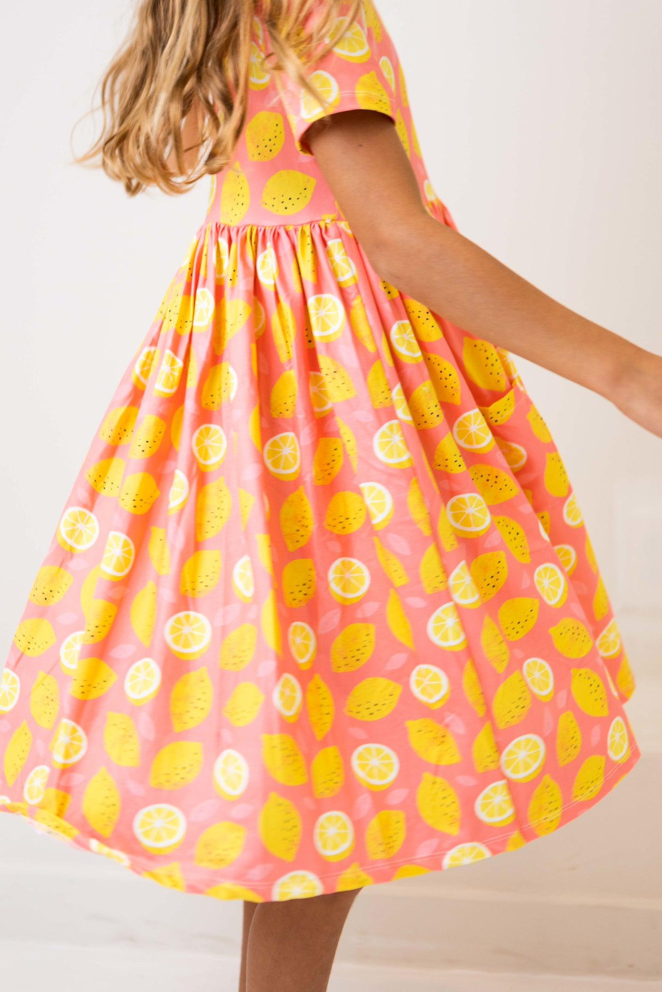 SALE Lemon Squeezy S/S Pocket Twirl Dress