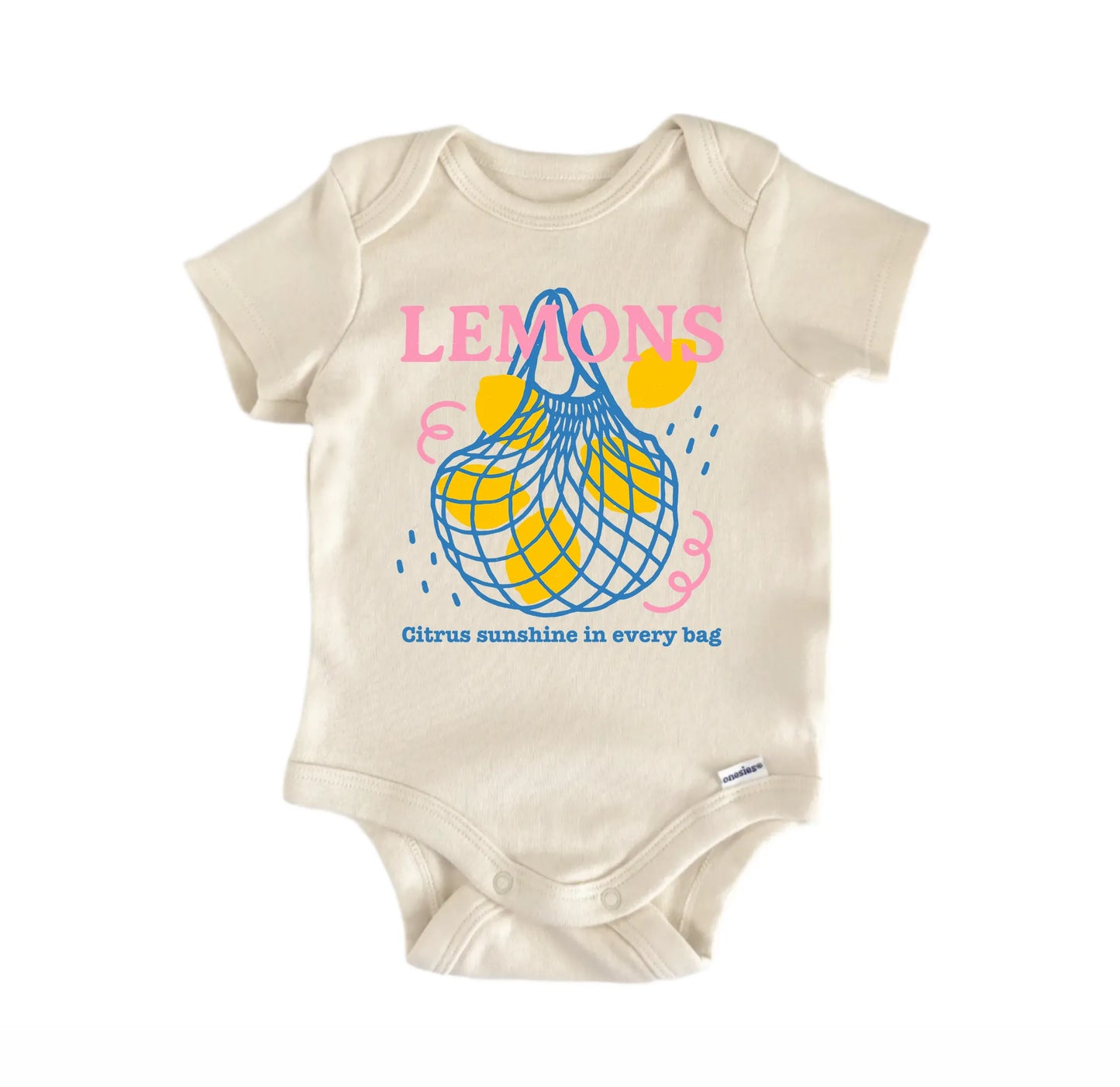 Lemons Fruit Retro Newborn Baby Onesie® Onesie®