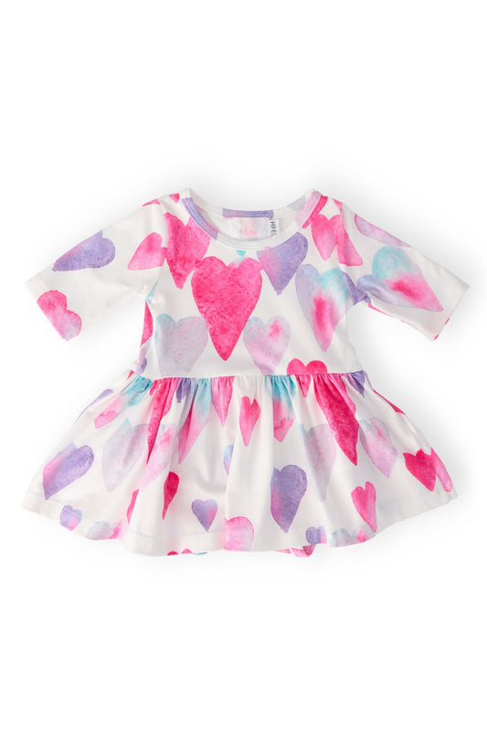 Light Hearted 3/4 Sleeve Twirl Bodysuit