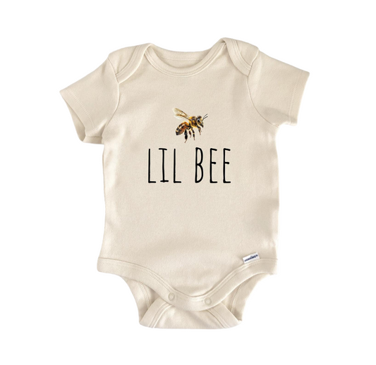 Lil Bee Newborn Baby Onesie front view