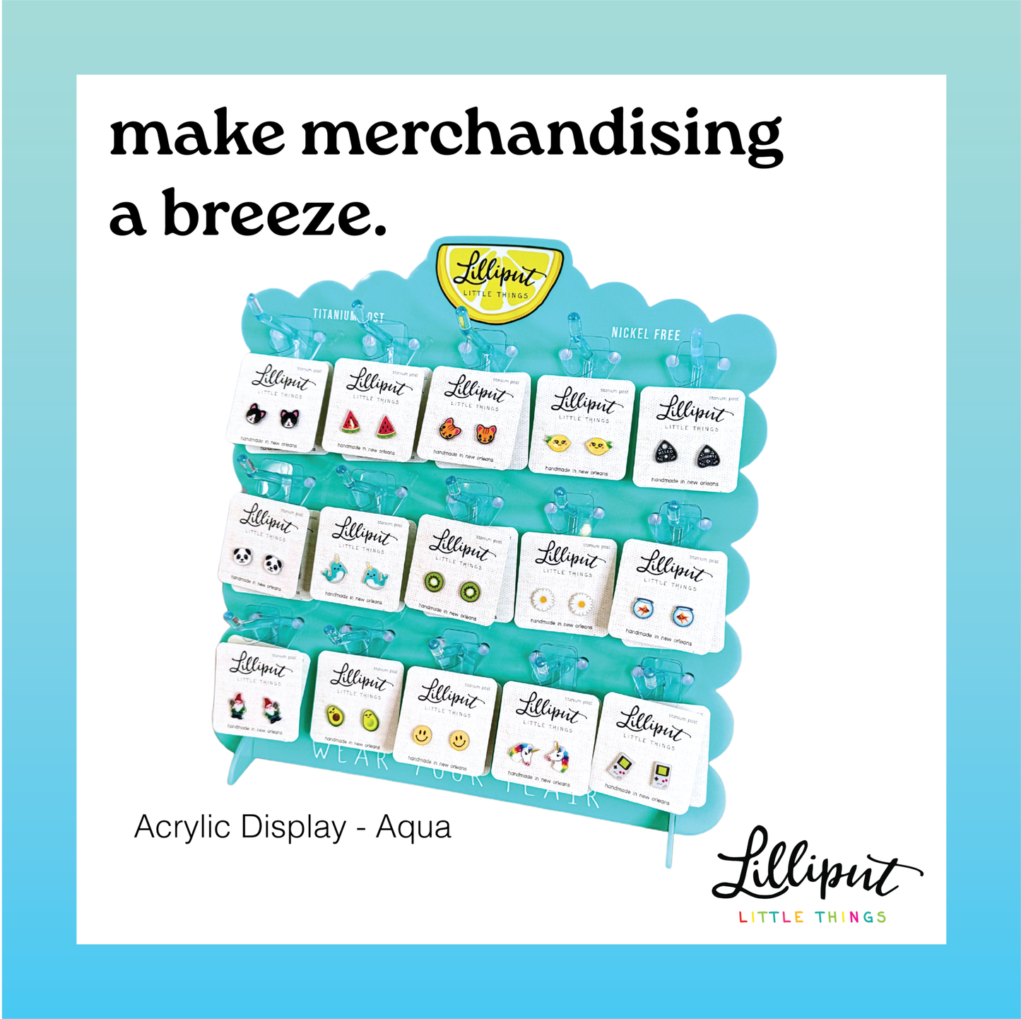 Lilliput Little Things - Axolotl Earrings