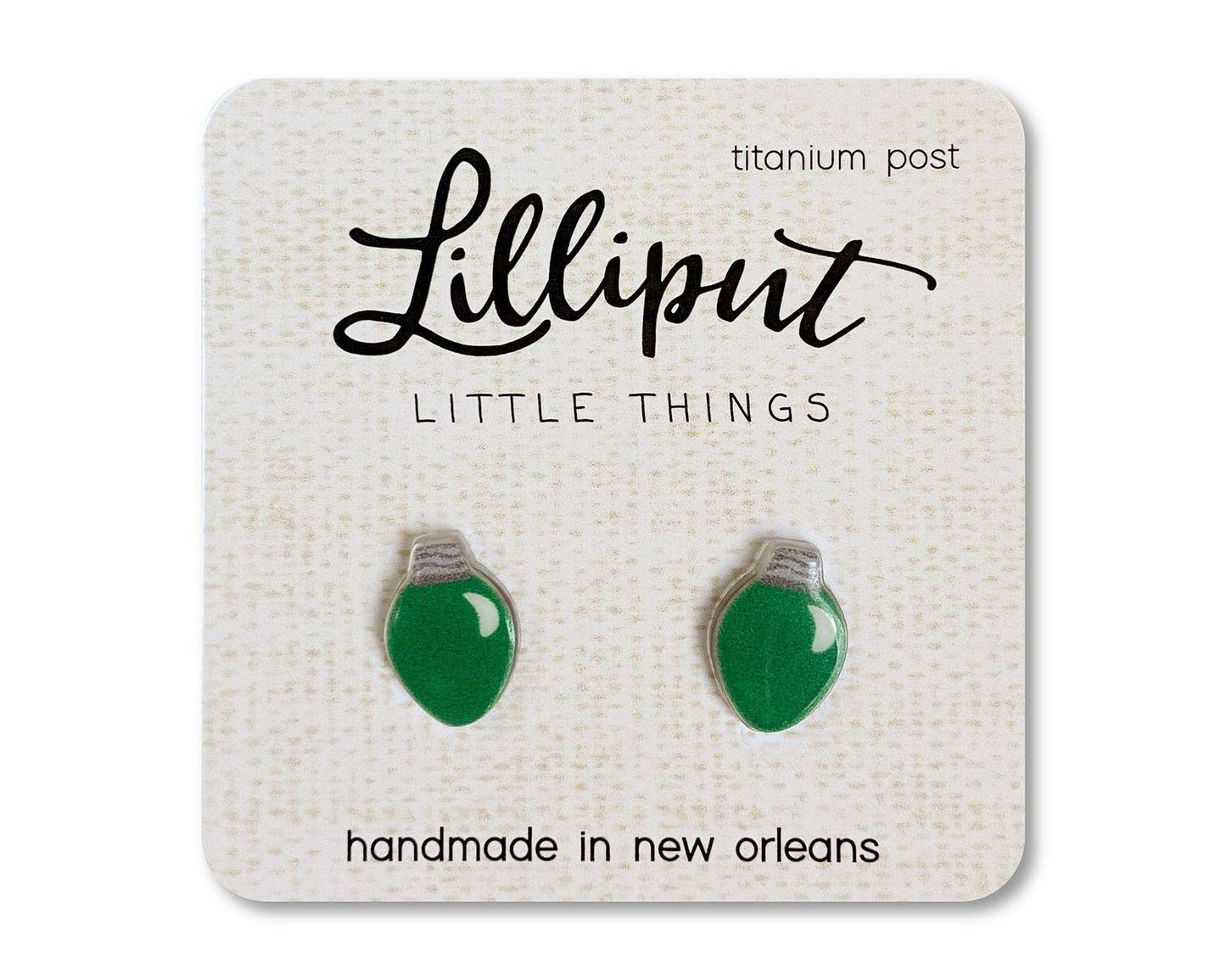 Lilliput Little Things - Christmas Bulb Earrings