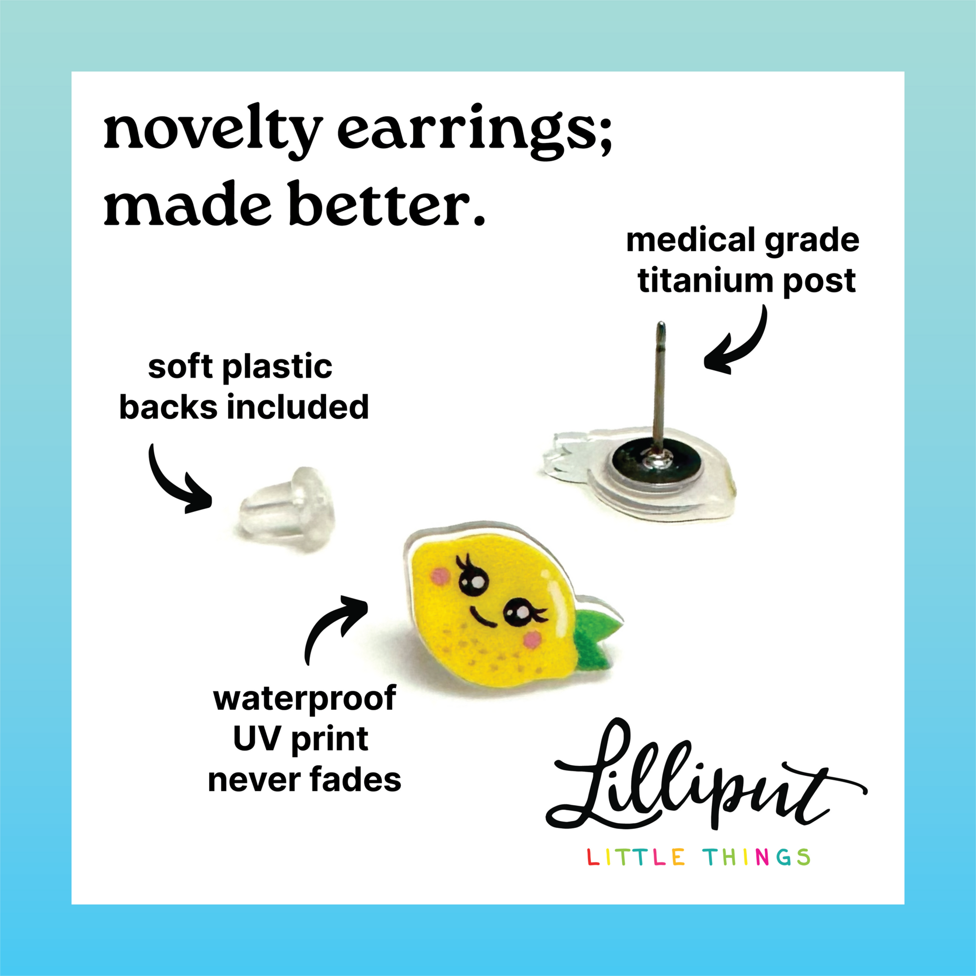 Lilliput Little Things - Peppermint Earrings // Stocking Stuffer