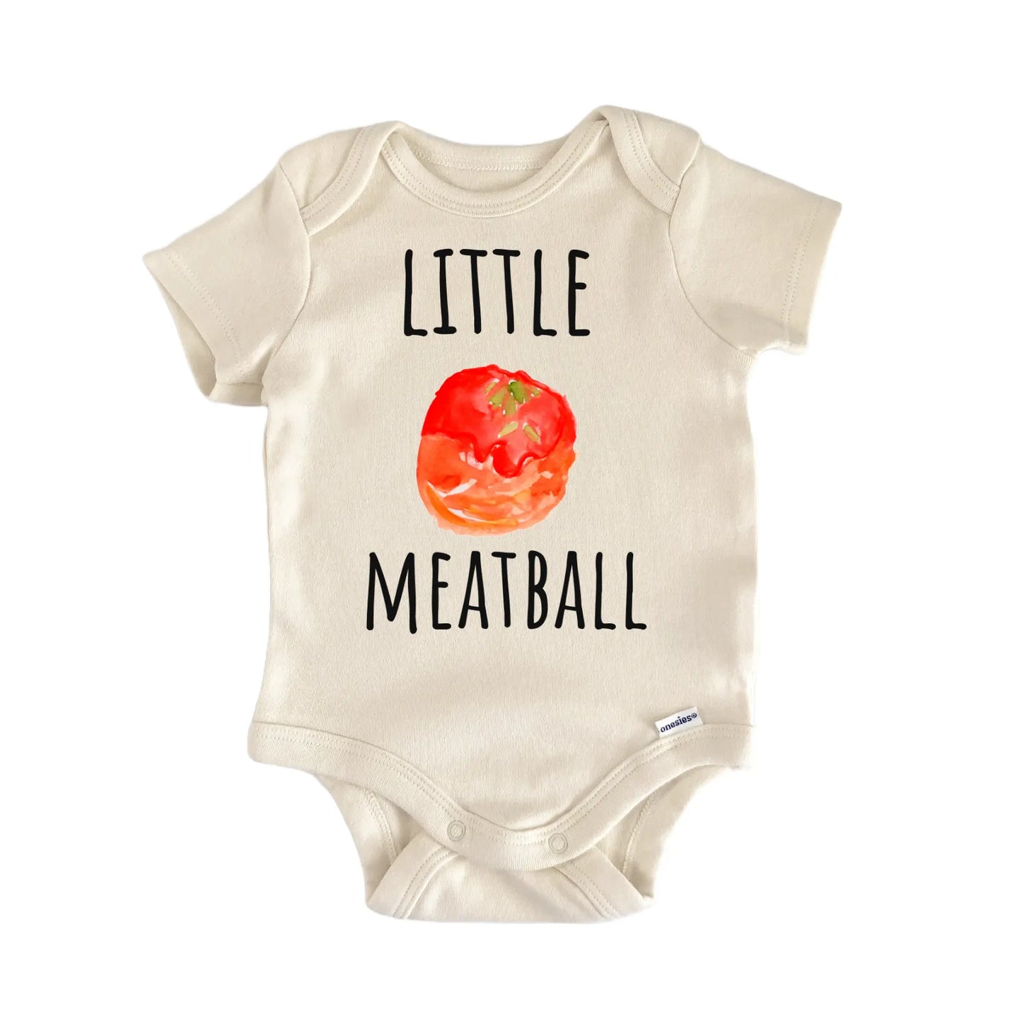 Little Meatball Italian Pasta Baby Gift Baby Bodysuit