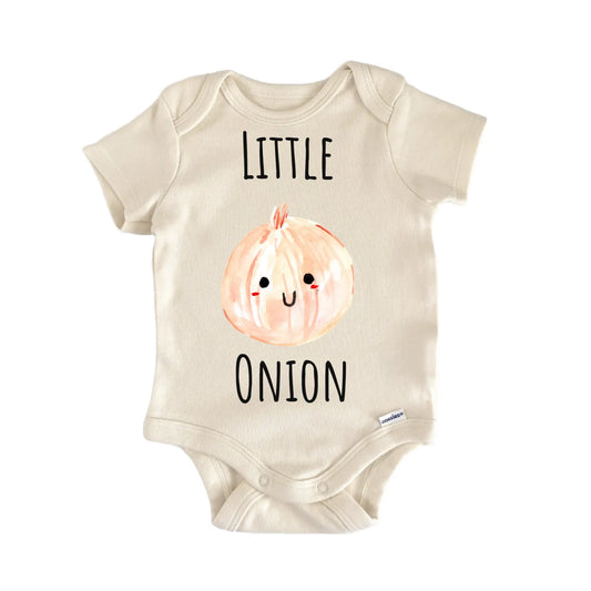 Little Onion Vegetable Farmer Infant Gift Baby Bodysuit