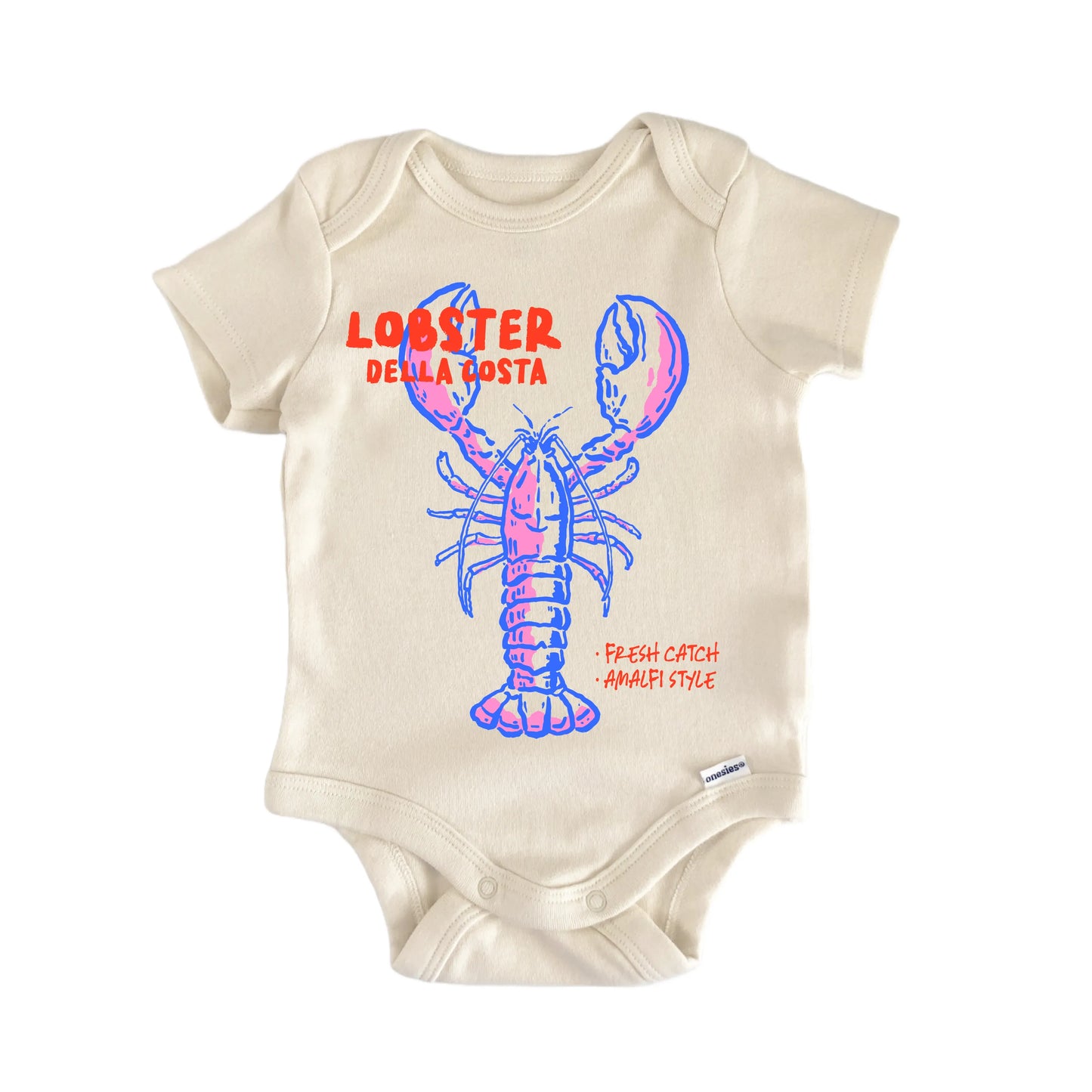 Lobster Amalfi Seafood Newborn Baby Onesie® Onesie®
