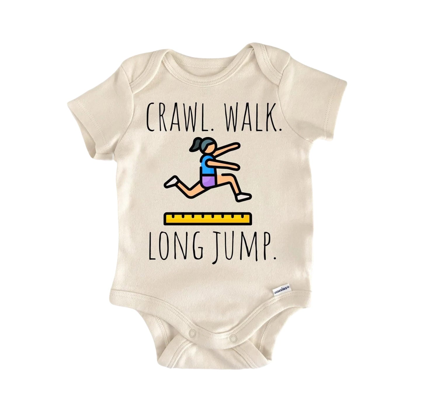 Long Jump Track Field Newborn Baby Onesie® Onesie®