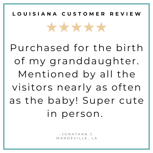 Gift Set: Louisiana Baby Muslin Swaddle Blanket and Burp Cloth/Bib Combo