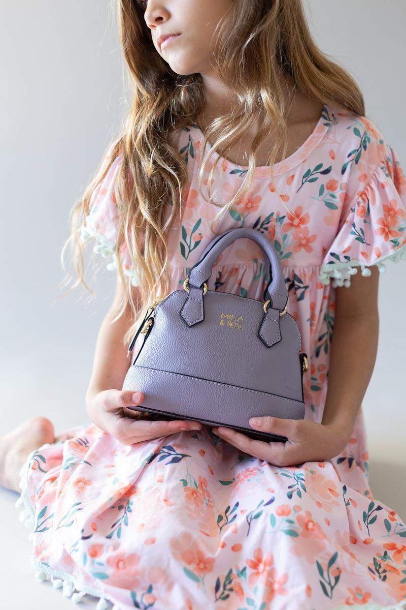 Lavender Girl's Crossbody Purse back view