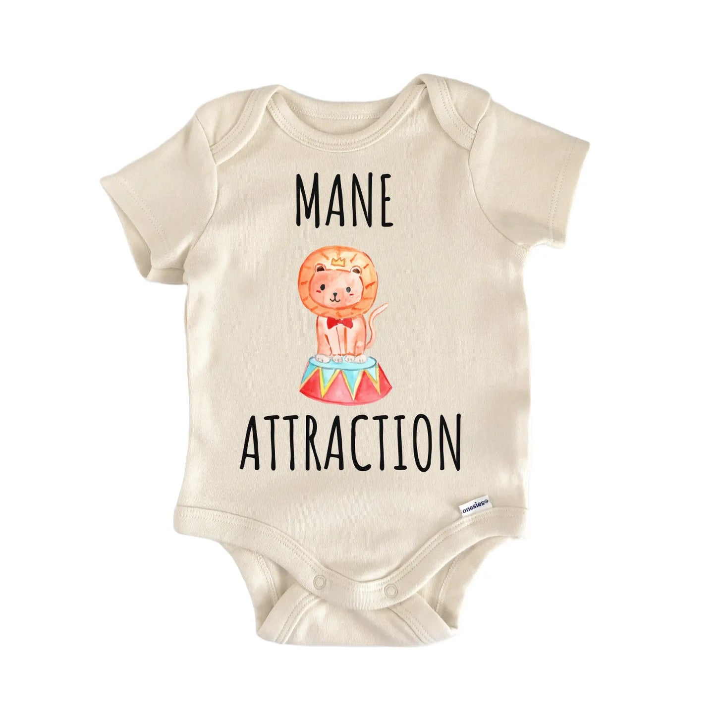 Mane Event Lion Circus Exotic Baby Gift Baby Bodysuit