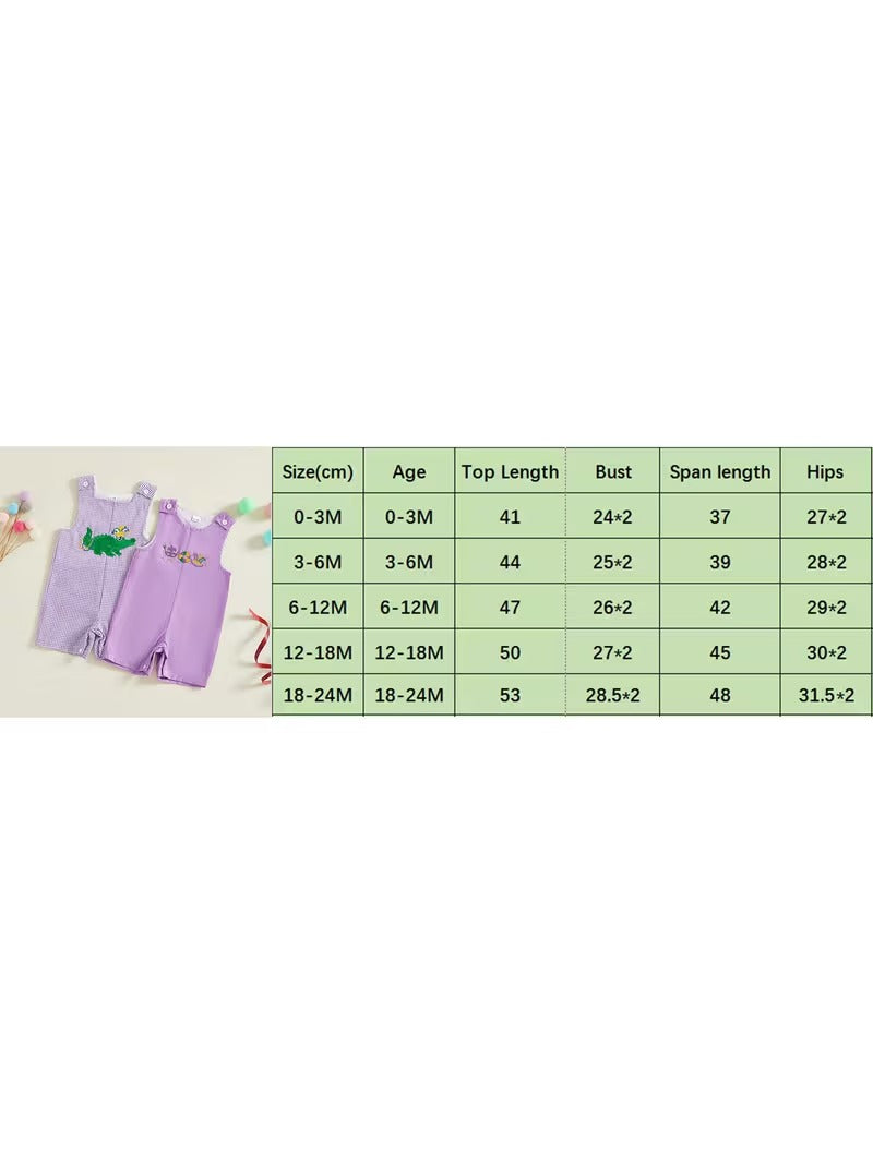 Mardi Gras Gator Romper – Little Reveler Edition