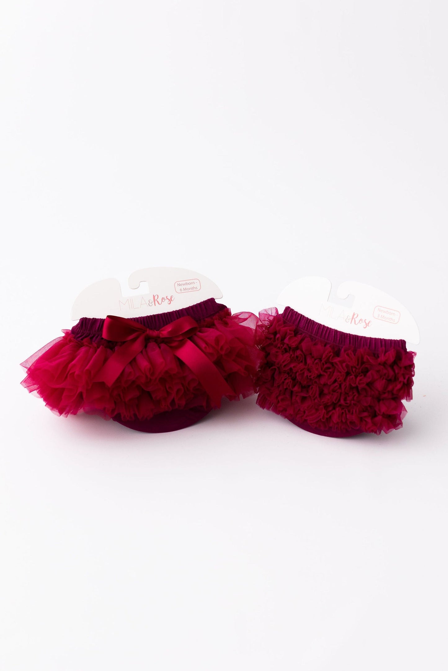 Maroon Ruffle Tutu Bloomer - side view