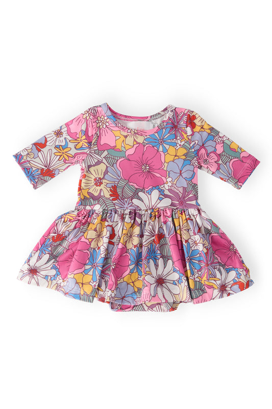 Mauve What's Up Buttercup Twirl Bodysuit