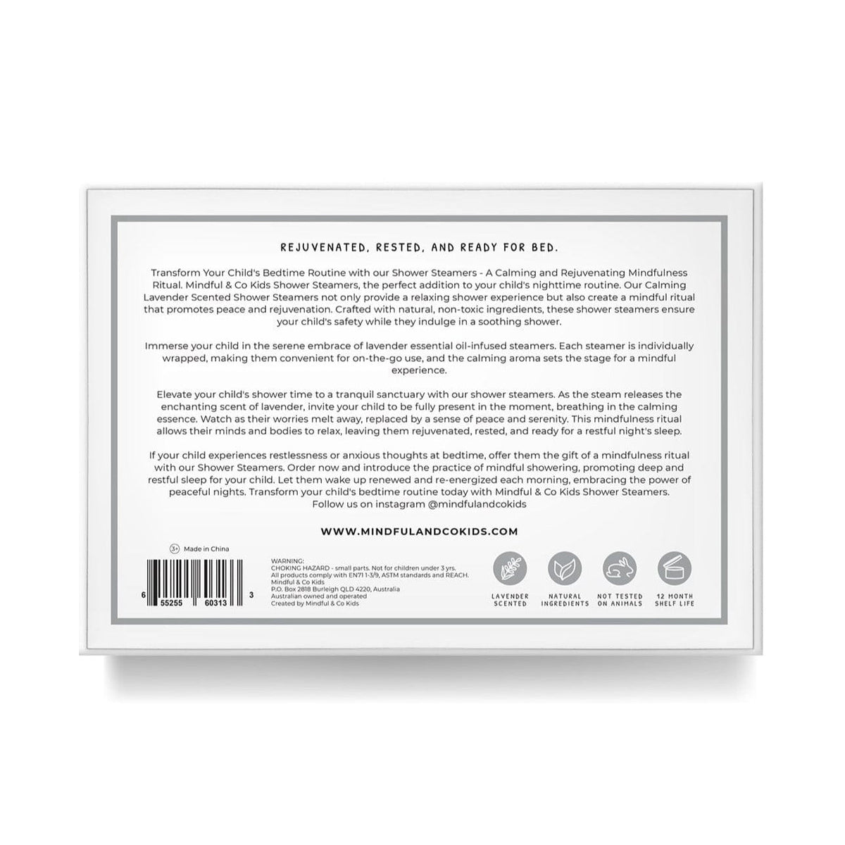 Sensory Lavender Shower Steamers for Calm and Relaxation