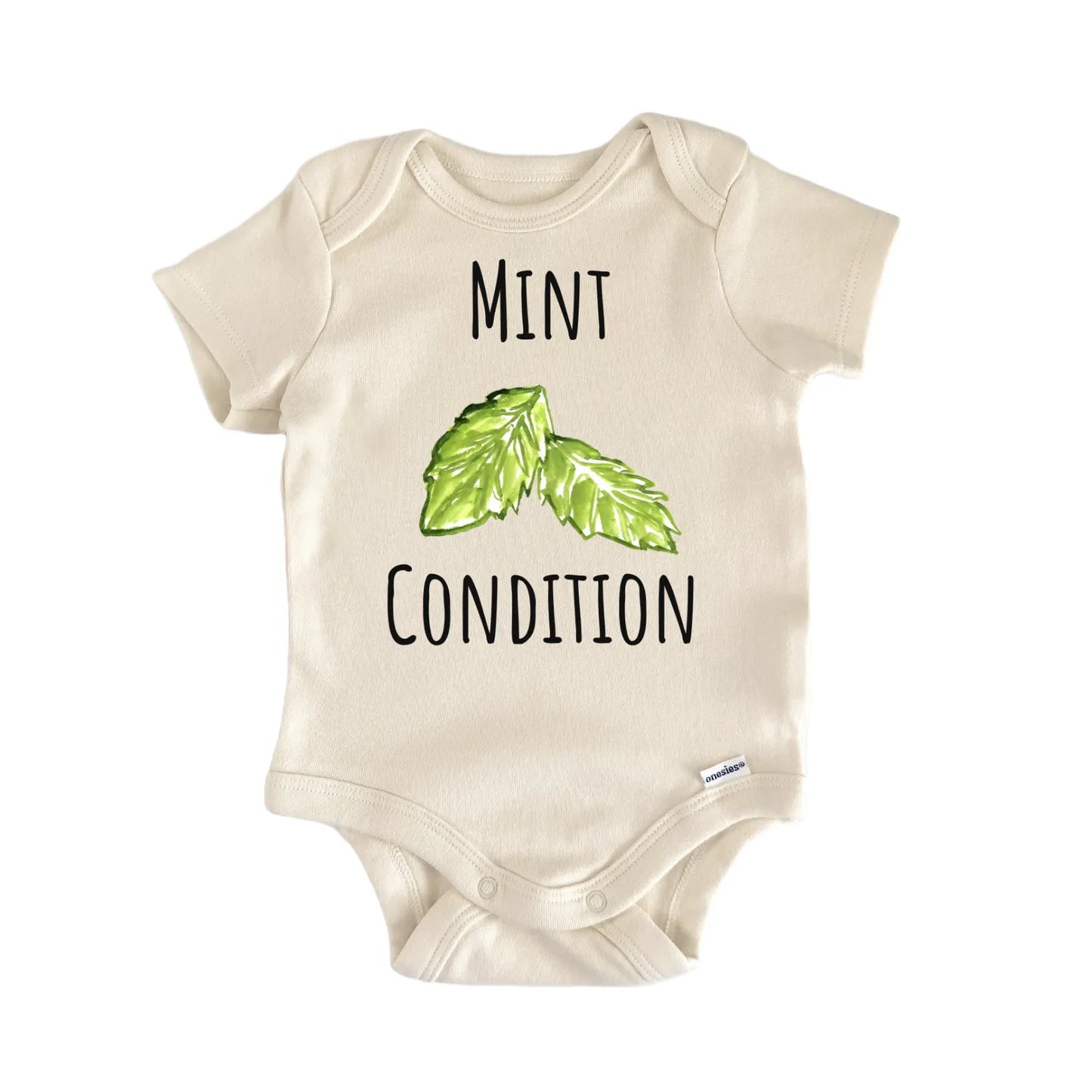 Mint Condition Herb Spice Plant Cooking Baby Gift Baby Bodysuit