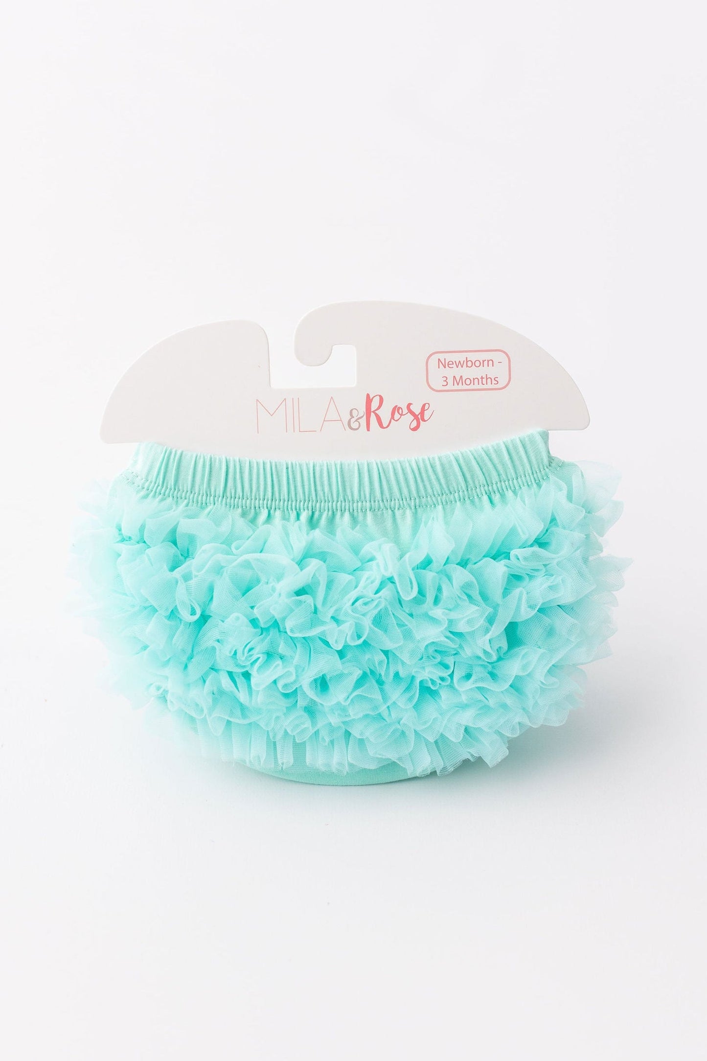 Mint Ruffle Bum Bloomer Ruffle Bloomer - front view