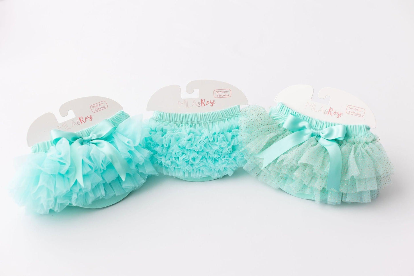 Mint Ruffle Bum Bloomer Ruffle Bloomer - detail view