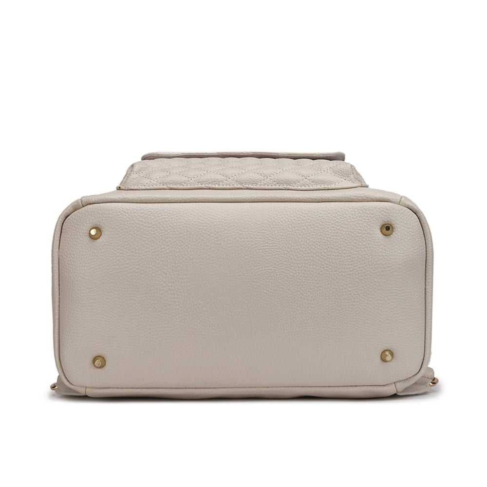 Monaco Diaper Bag | Pearl White