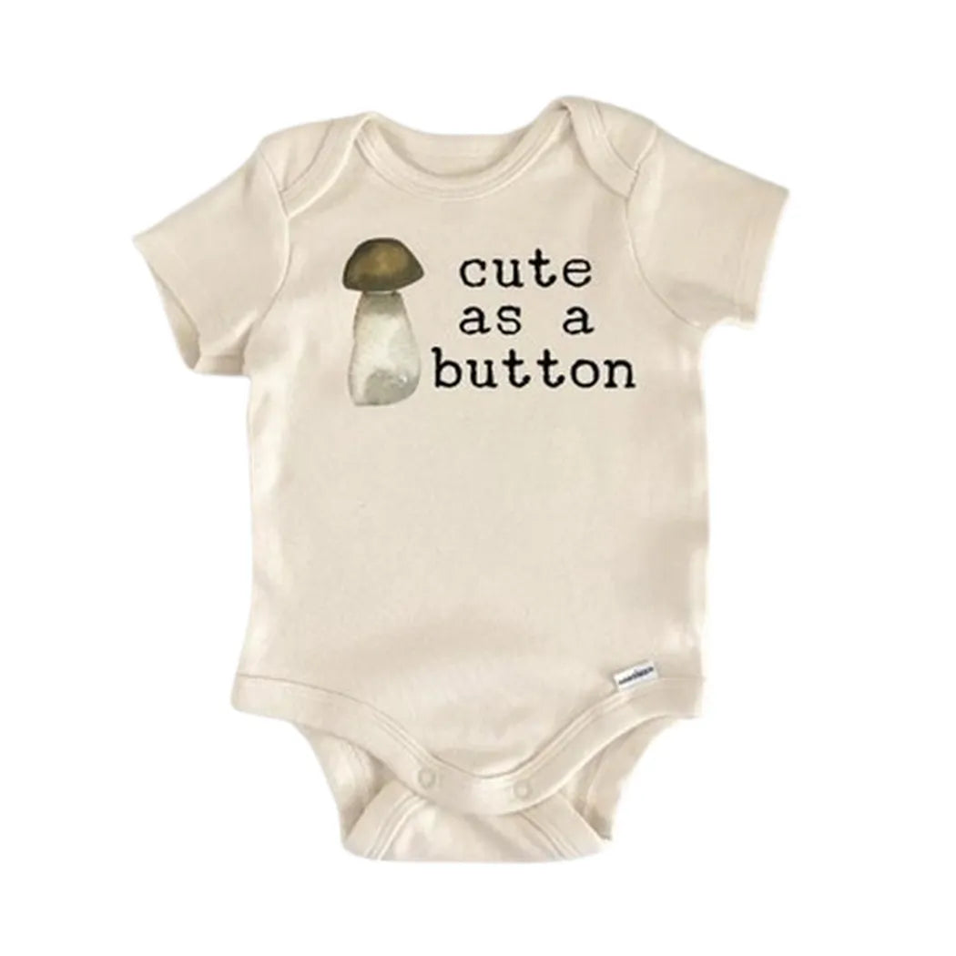 Mushroom Fungi Vegan Newborn Baby Onesie® Onesie®
