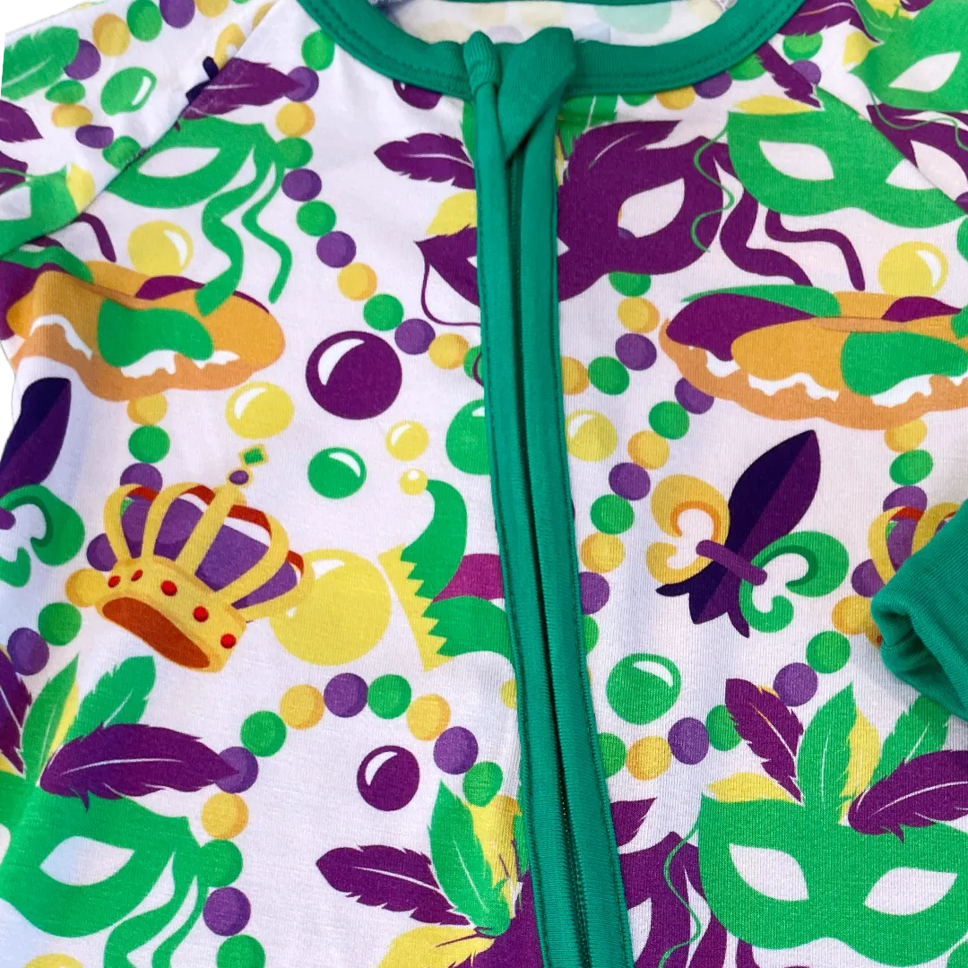 My Hometown Baby - Throw Me Something Mister! Premium Bamboo Mardi Gras Zippy